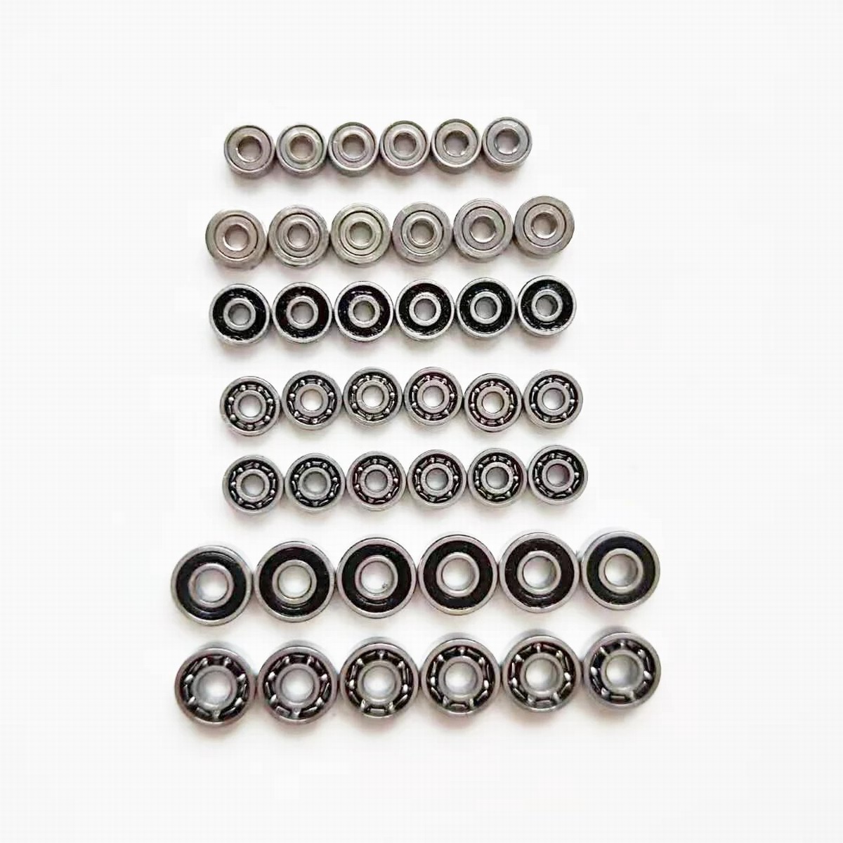 10 Uds 520 620 830 850 950 rodamiento 5mm/6mm rodamientos de rodillos guía para Tamiya Mini 4WD RC Car 2*6*2,5 2*5*2,5 3*8*3 5*8*2,5 5*9*3