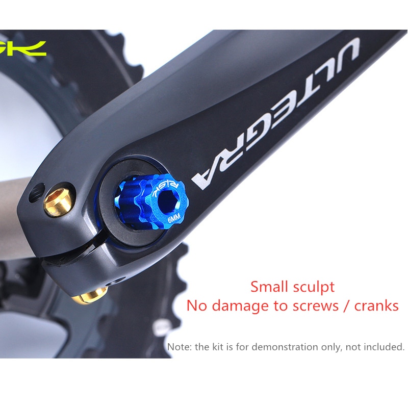Risiko  rl302 cykel værktøj crankset remover 1 stykke aluminiumslegering spændebolt integreret arm krumtap cap installation