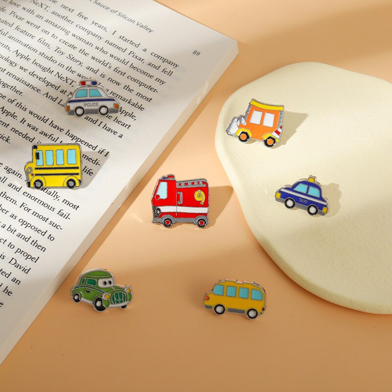 Broche de voiture en alliage pour femme, épingles en émail, voiture, Bus, voyage, , paysage, amour, , Badge, bijoux