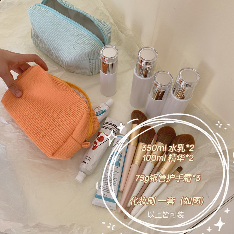 Estuche de lápices de gran capacidad para niñas, bolsa de almacenamiento de papelería para estudiantes, bonita bolsa de cosméticos de oso Kawaii, bolsa de papelería coreana