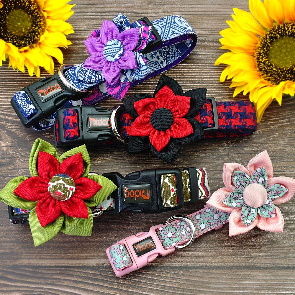 Cute Dog Collar Adjustable Pet Chihuahua Puppy Collar Printed Dog Accessories For Small Medium Large Dogs Pug Beagle Petshop M L
