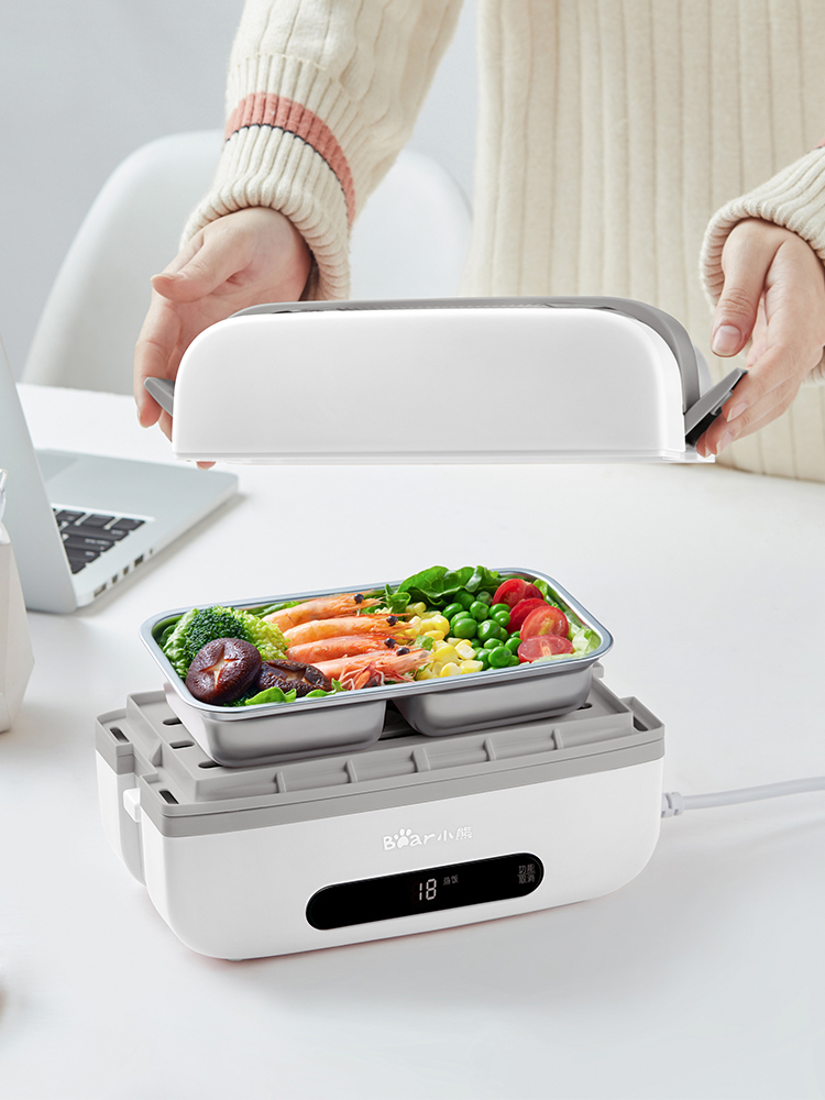 220v elektriske mad damper måltider madlavningsmaskine multi ris komfur 2 lag bærbar frokost opvarmningsboks