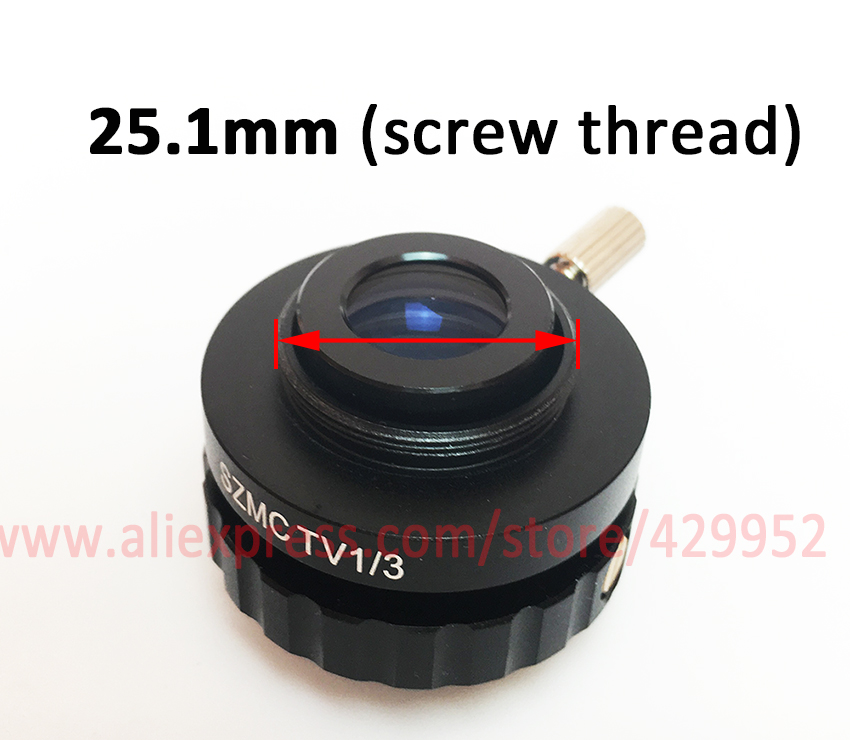 0.5X 0.3X C-Mount Lens 1/2 1/3 1x SZMCTV Adapter Voor Simul Focal Trinoculaire Stereo Microscoop HDMI VGA USB video Camera