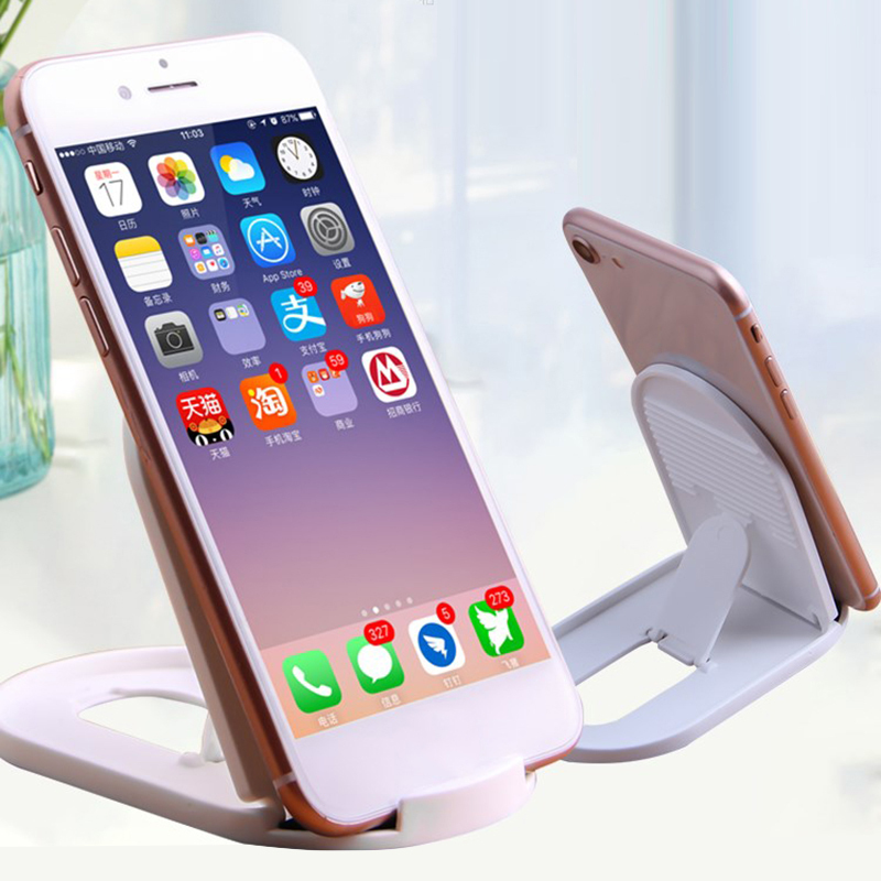 Estante organizador para el hogar, Mini soporte de escritorio para teléfono móvil y tableta, ajustable, plegable, soporte para teléfono inteligente, soporte para teléfono móvil