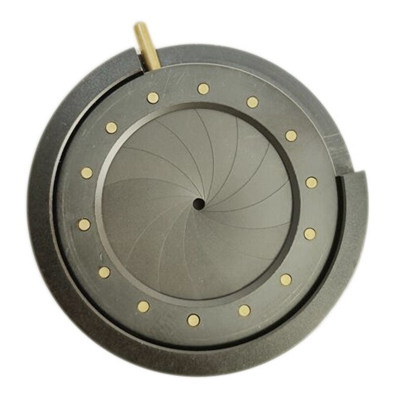 1.5-25Mm Aperture Variable Optical Iris Diaphragm Camera Light Condenser Microscope Accessory 14 Blades