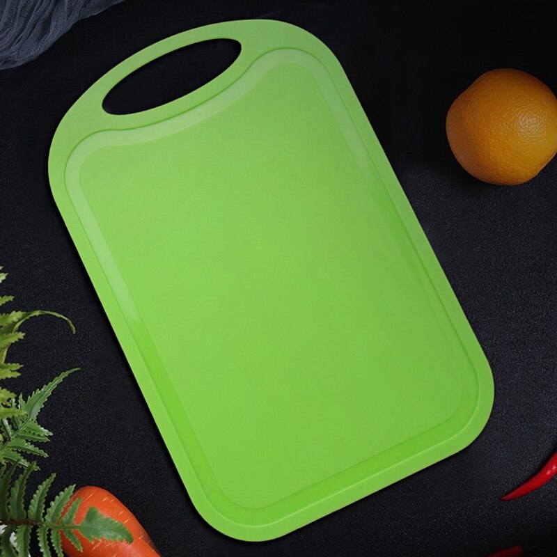 Plastic Chopping Block Meat Vegetable Cutting Board Non-Slip Anti Overflow With Hang Hole Chopping Board