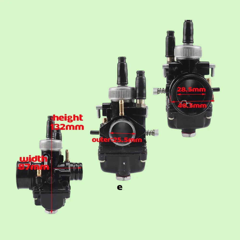 Carburador de Moto de carreras PHBG 17mm 19mm 21mm para Yamaha KTM Puch Zuma Scooter 50cc 90cc BWS100 RG50 Carburador BWS 100 RG 50 Carb