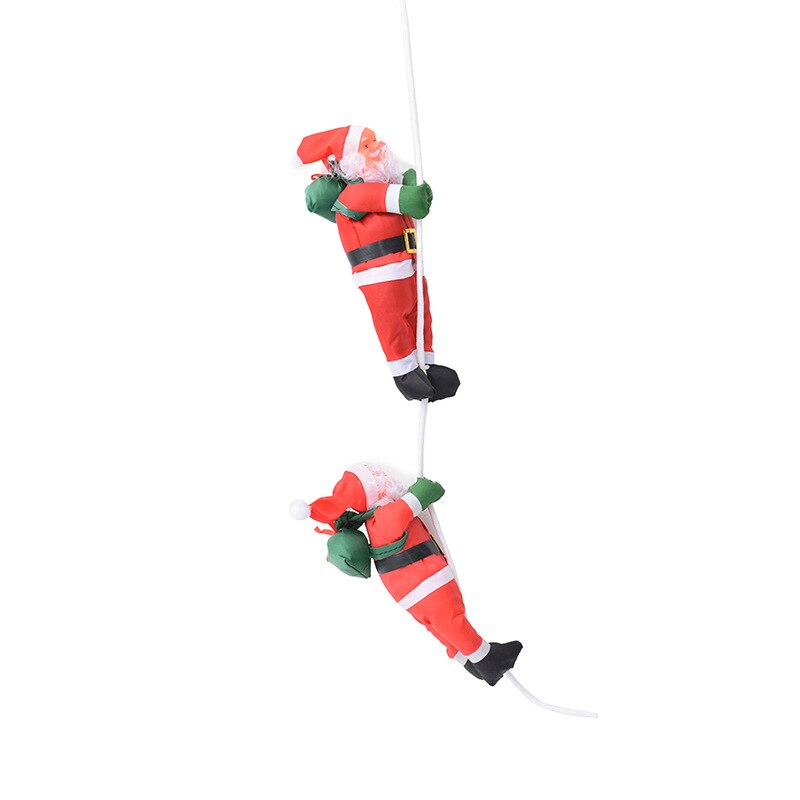 Santa Claus Climbing Rope Ladder Ornaments Christmas Tree Pendant Hanging Doll Ornament Xmas Home Decor Navidad Decorar: 25cm 2 rope