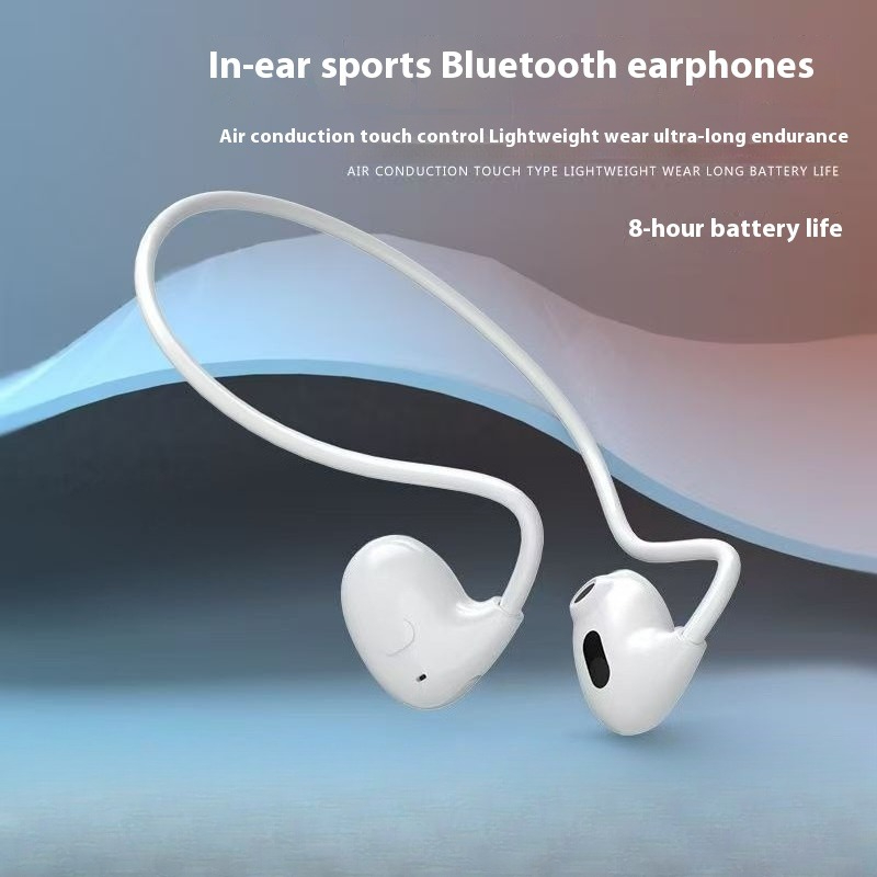 Cuffie a conduzione aerea, auricolari wireless bluetooth impermeabili, auricolari sportivi stereo over-ear con microfono, chiamate per uso quotidiano