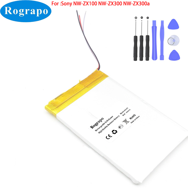 reproductor MP3 y MP4 de 1500mAh, batería LIS1650 para SONY ZX100, ZX300a, NW-ZX100, NW-ZX300