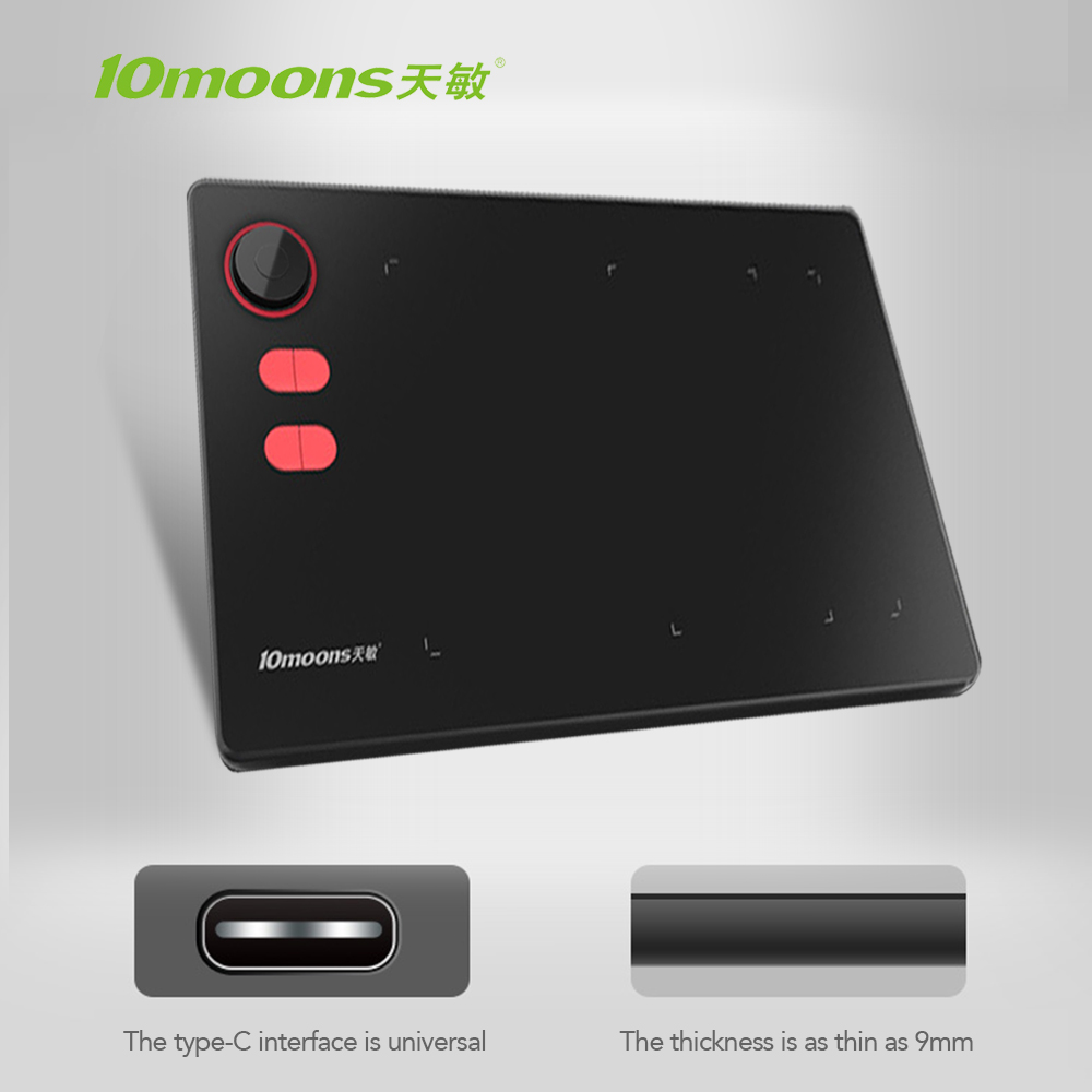 TISHRIC – tablette graphique G20, avec stylet XP, pour dessin OSU, Wacom, 8192 niveaux de pression