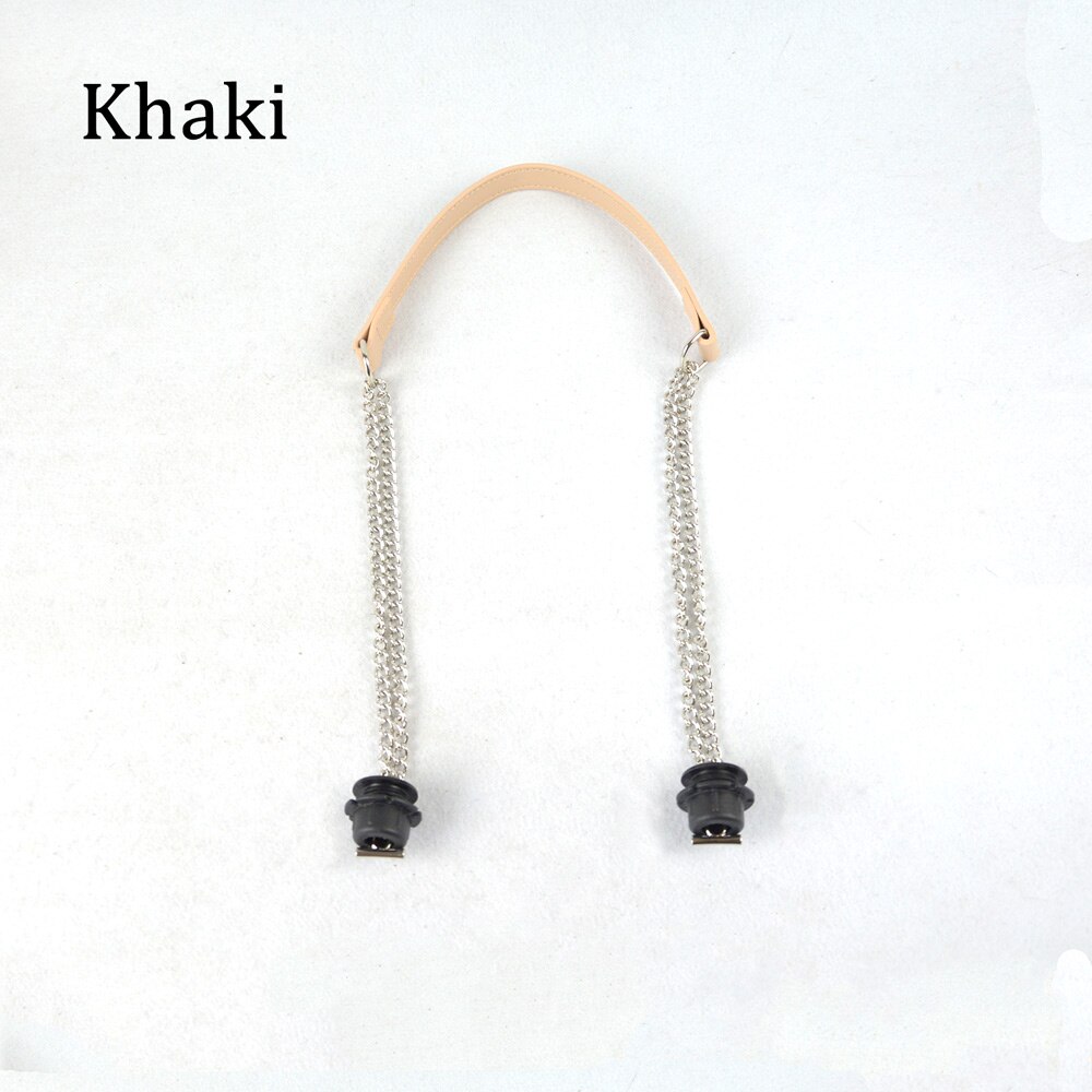 Tanqu 1 Stuk Obag Zilveren Lange Dubbele Ketting Ot T Obag Handvatten Voor Obag Eva O Tas Bakken Vrouwen Tas schouder Handtas: Khaki