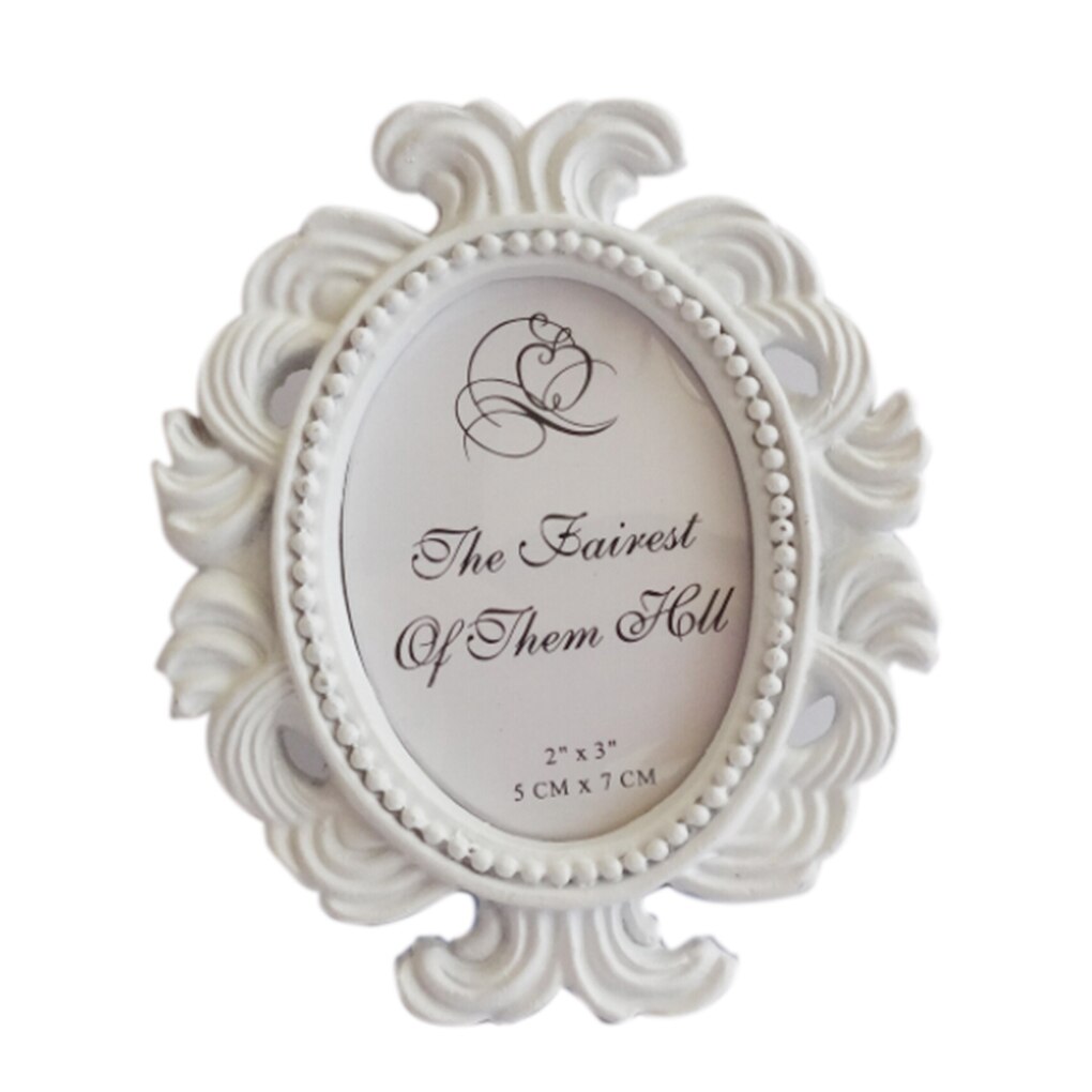 Floral Photo Frame Round Retro Frame Picture Frame Holder Wedding Party Family Decoration Year&#39;s: 05