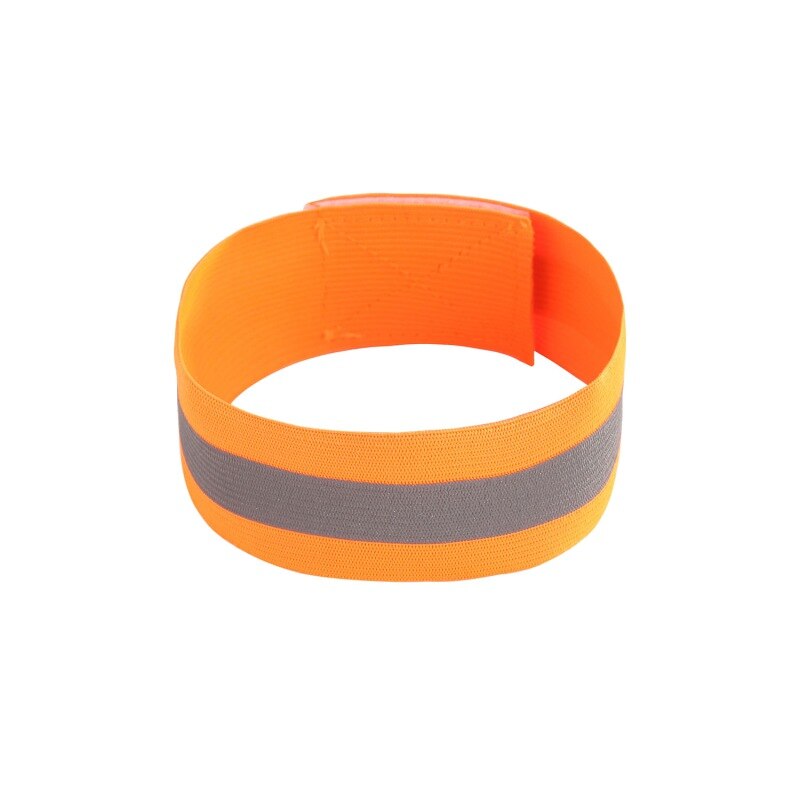 1pc Reflective Safe Armband Single Strap Adjustable Wrist Leg Warning Belt Bracelet Wristband Night Running Warning Safety Tools: O