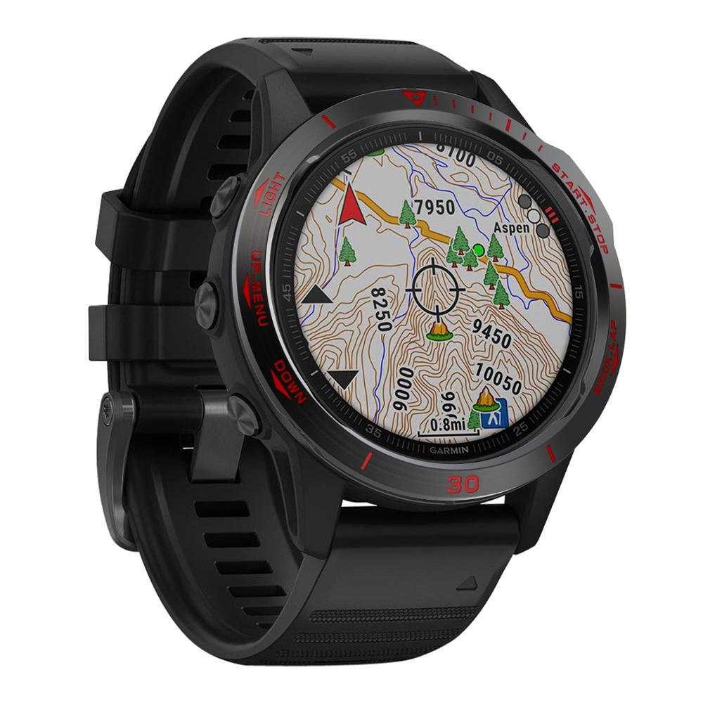 For Garmin fenix 6 Case For fenix 6 Pro sport style Bezel Ring Styling Case Adhesive Cover Protection Bezels