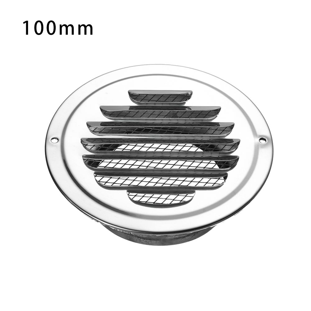 Steel Anti-bird And Rat Prevent Pest Ducting Ventilation Grilles Air Circulation Vents Cover Exterior Wall Air Vent: 100mm
