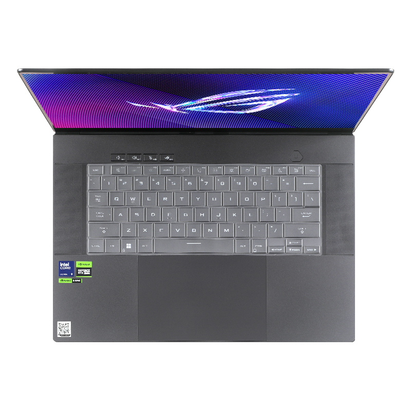 For ASUS ProArt P16 H7606 16 inch TPU Silicone Laptop Keyboard Cover Protector: Clear
