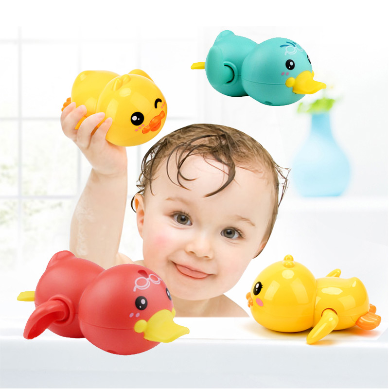 Bath bath shower baby clock swimming children playing water cute little yellow duck bathing bathtub toy for child 0,63