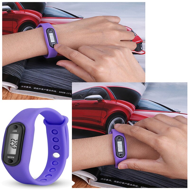 Women's Watches Run Step Watch Bracelet Pedometer Calorie Counter Digital LCD Walking Distance Relogio Feminino Clock
