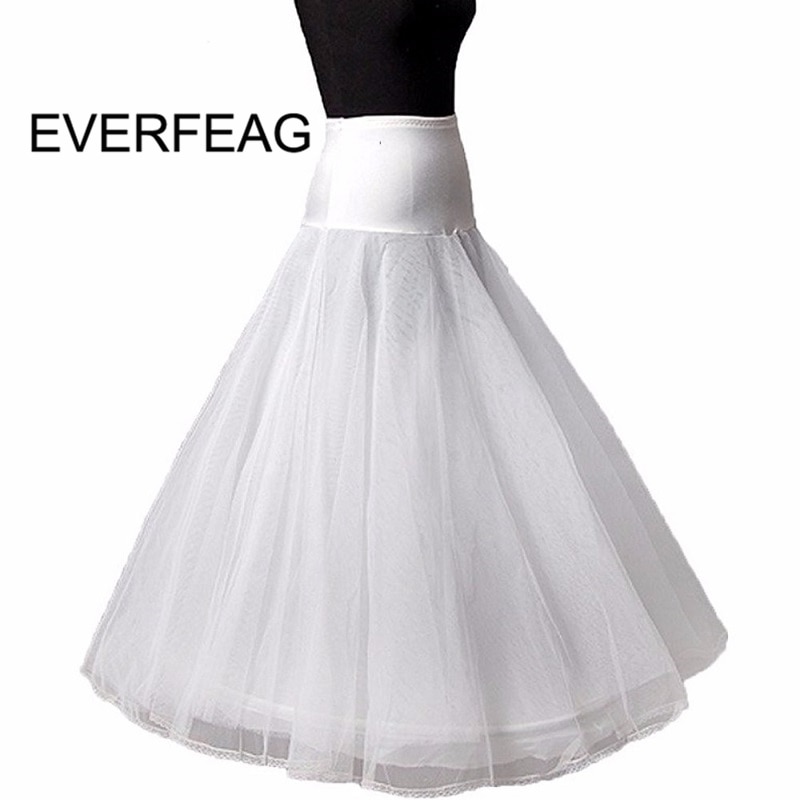100% A Line Tulle Wedding Bridal Petticoat Underskirt Crinolines for Long Wedding Dress