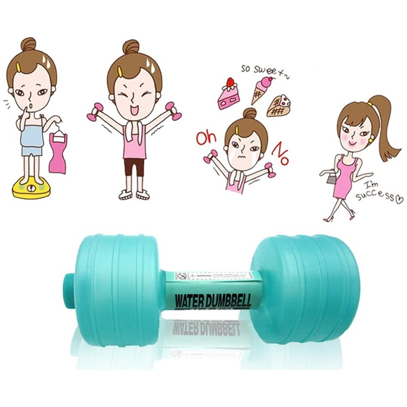1 Pc 1Kg Body Building Water Fles Dumbbells Gym Oefenmateriaal Yoga Training Sport Vrouwen Gewichtsverlies Fitness Accessoires