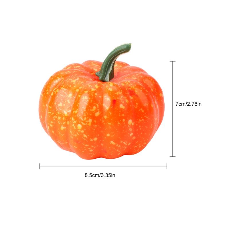 6 stk halloween pumpkinfake grøntsagssimulation halloween kunstig græskar diy håndværk hjem fødselsdagsfest bryllupsdekoration