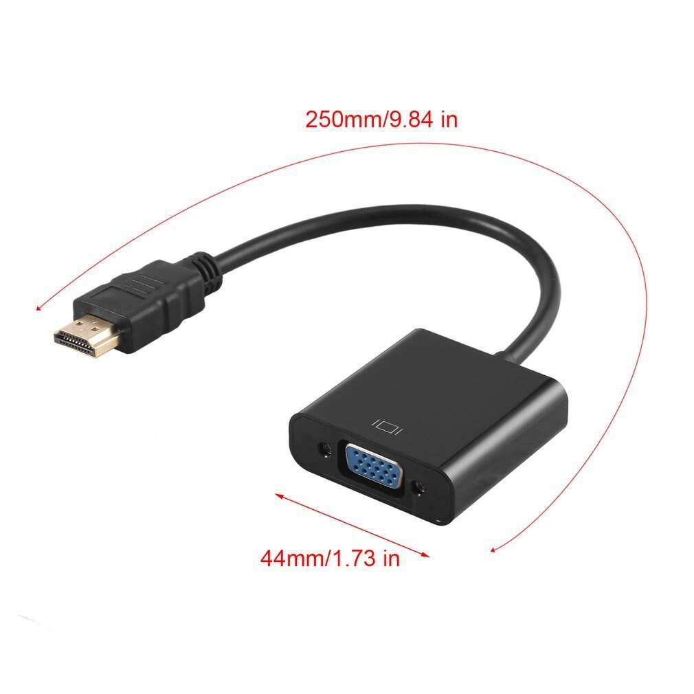 Naar Vga Adapter Digitaal Naar Analoog Audio Video Kabel Converter Vga Connector Voor PS4 Pc Laptop Chromebook Tv Box Polybag