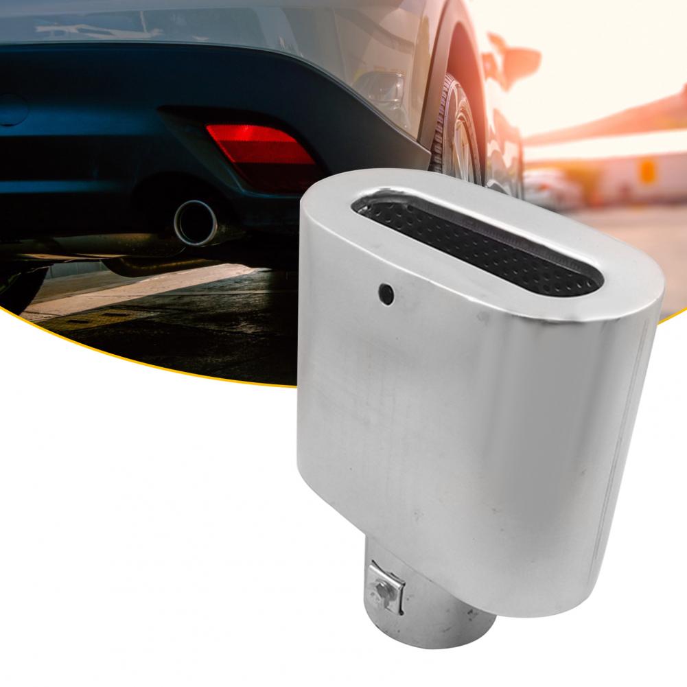 Silencieux d&#39;échappement universel 6028A, bouche plate, en acier inoxydable, pour voiture, directe, 70%