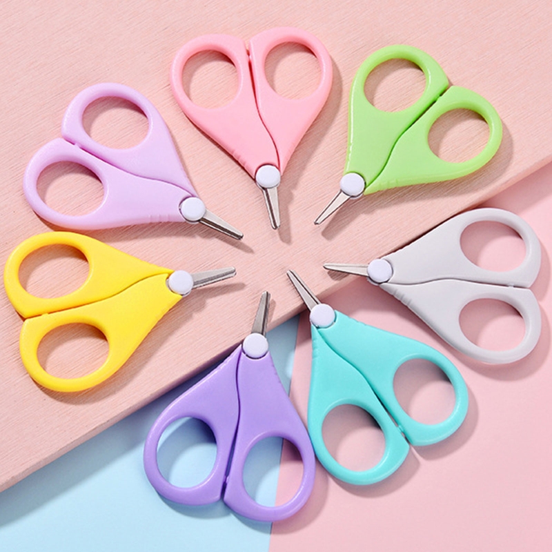 Baby Ronde Tip Veiligheid Manicure Nail Schaar Rvs Ideale Douche