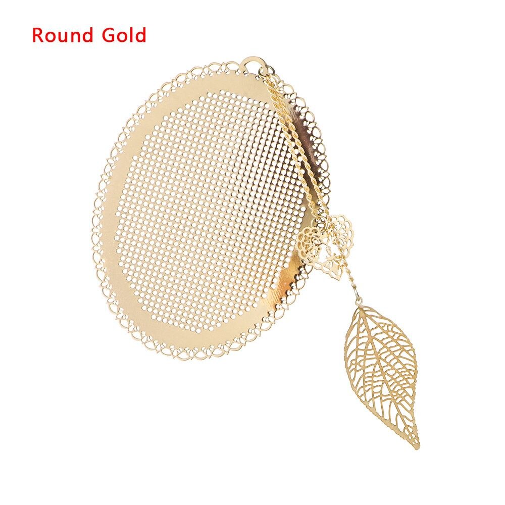 Marcapáginas de punto de cruz para manualidades, accesorios para manualidades con bordado de Metal, herramientas de costura en cruz,: Round Gold