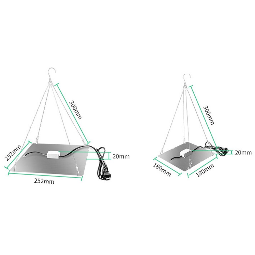 ledet plantevekstlys 265v plantelys 2835 lampekuler kvantetavlevekstbelysning fullt spektrum hydroponisk plantelys