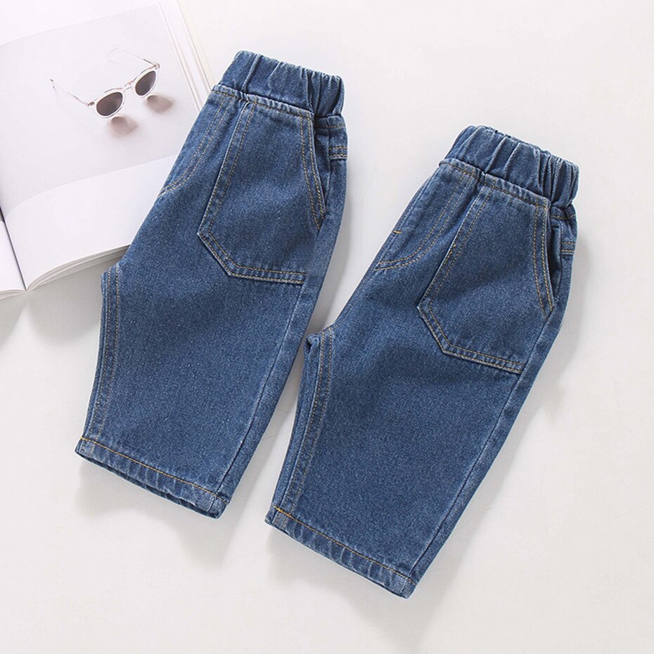 Jeans per bambini Jeans tinta unita per ragazze Jeans per bambini stile Casual vestiti per bambini estivi per ragazze