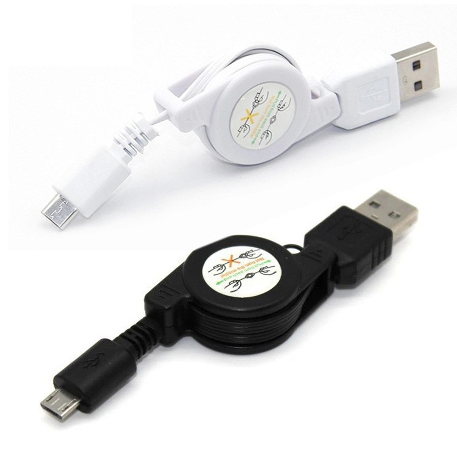 Intrekbare Usb Data Sync &amp; Charger Cable Koord Voor Telefoon Tablelet Android Iphone Smartphone