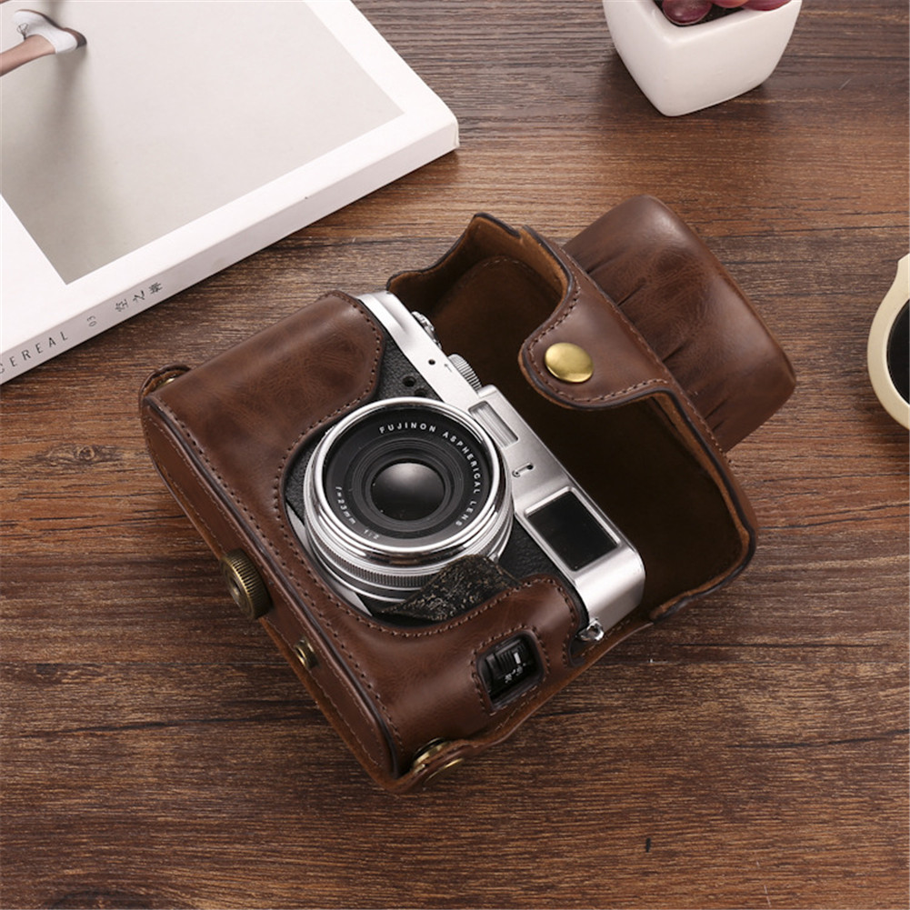 Dla Fujifilm X100V X100F X100T X100S X100 Series Torba na aparat Pasek na ramię PU Skórzany pokrowiec ochronny Gorąca sprzedaż Torby na aparat
