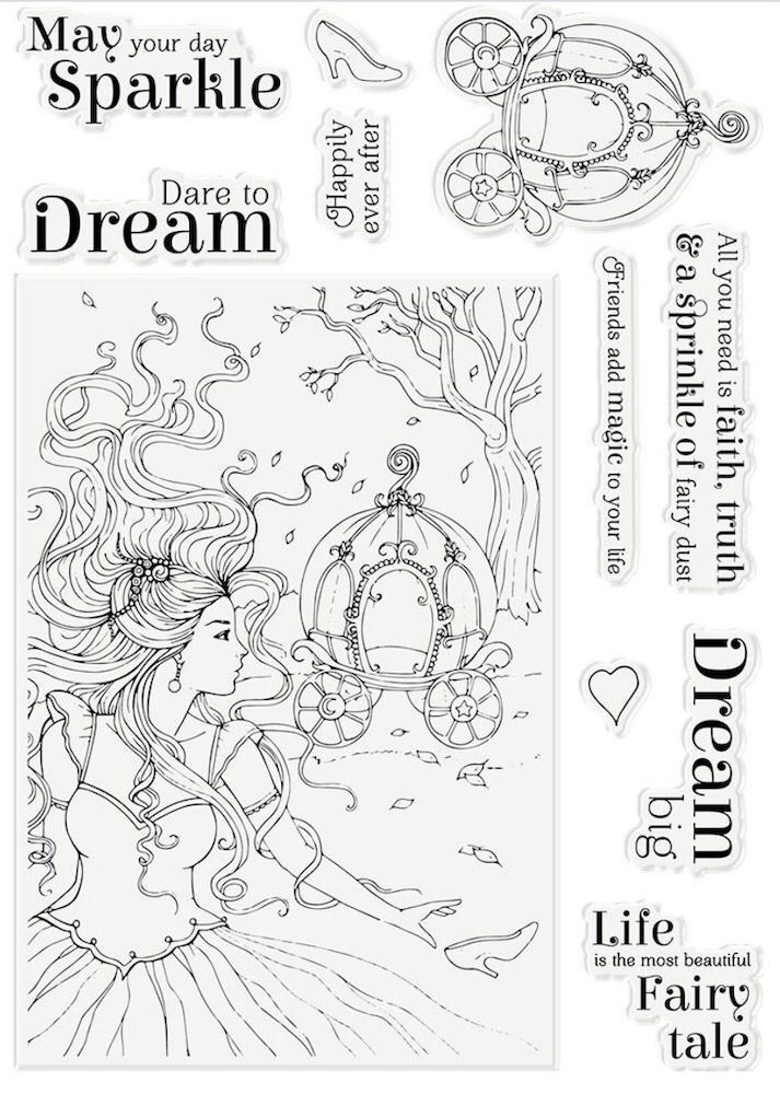 Fairy transparent genomskinlig stämpel sigill för gör-det-själv scrapbooking fotoalbum dekorativa klara stämplar  a906