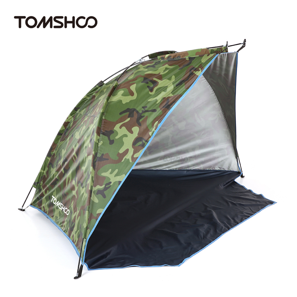 Tomshoo barraca camping strandtelt udendørs sport parasol telt til fiskeri picnic strand park anti-myg namiot telte: Camouflage