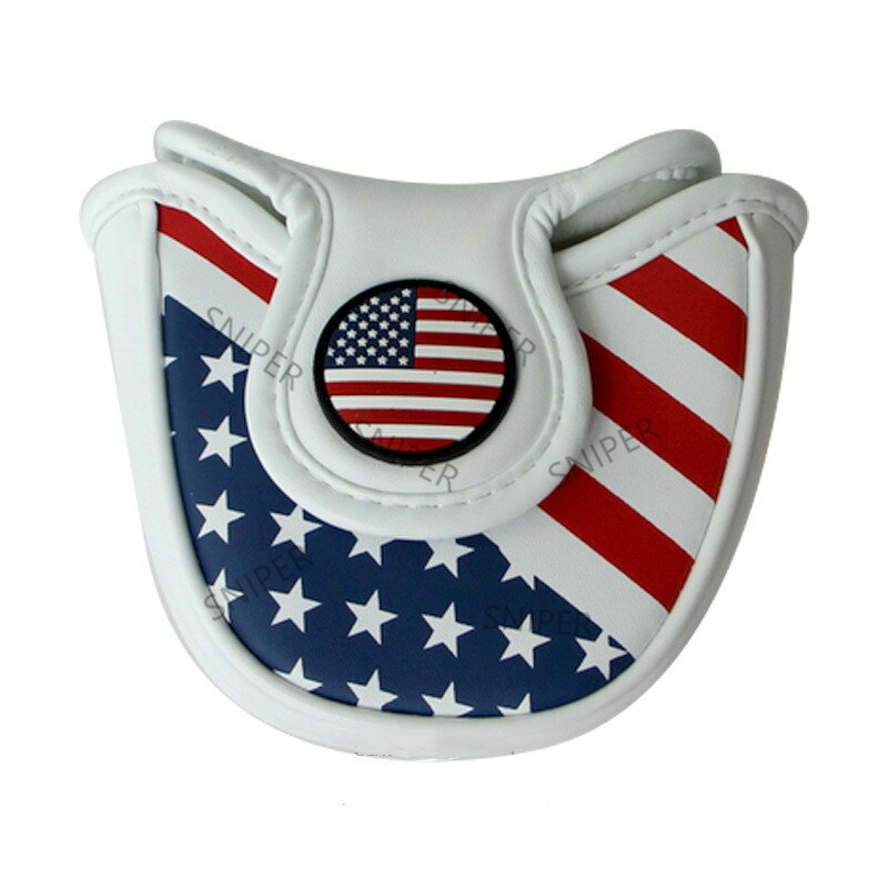 Golf USA Mallet headcover putter cover Waterproof PU Leather for Center-shaft or Side-shaft putter club: 14cm(Mallet)