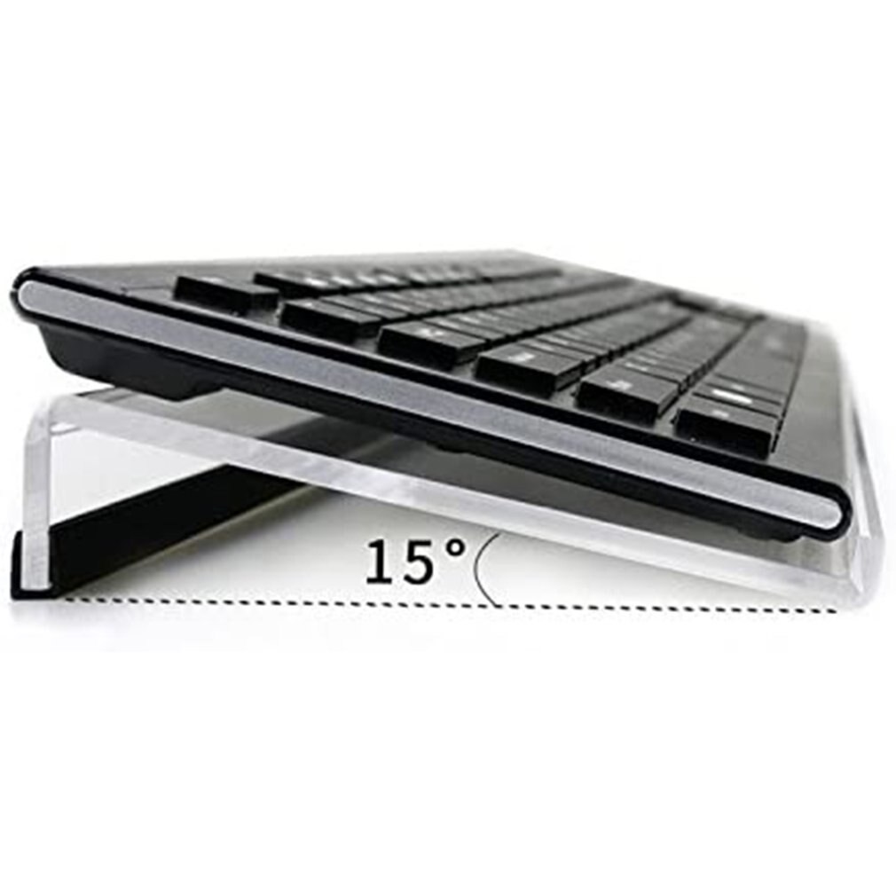 Advanced Tilting Computer Keyboard Stand Transparent Acrylic Plexiglass Keyboard Stand Keyboard Display Stand