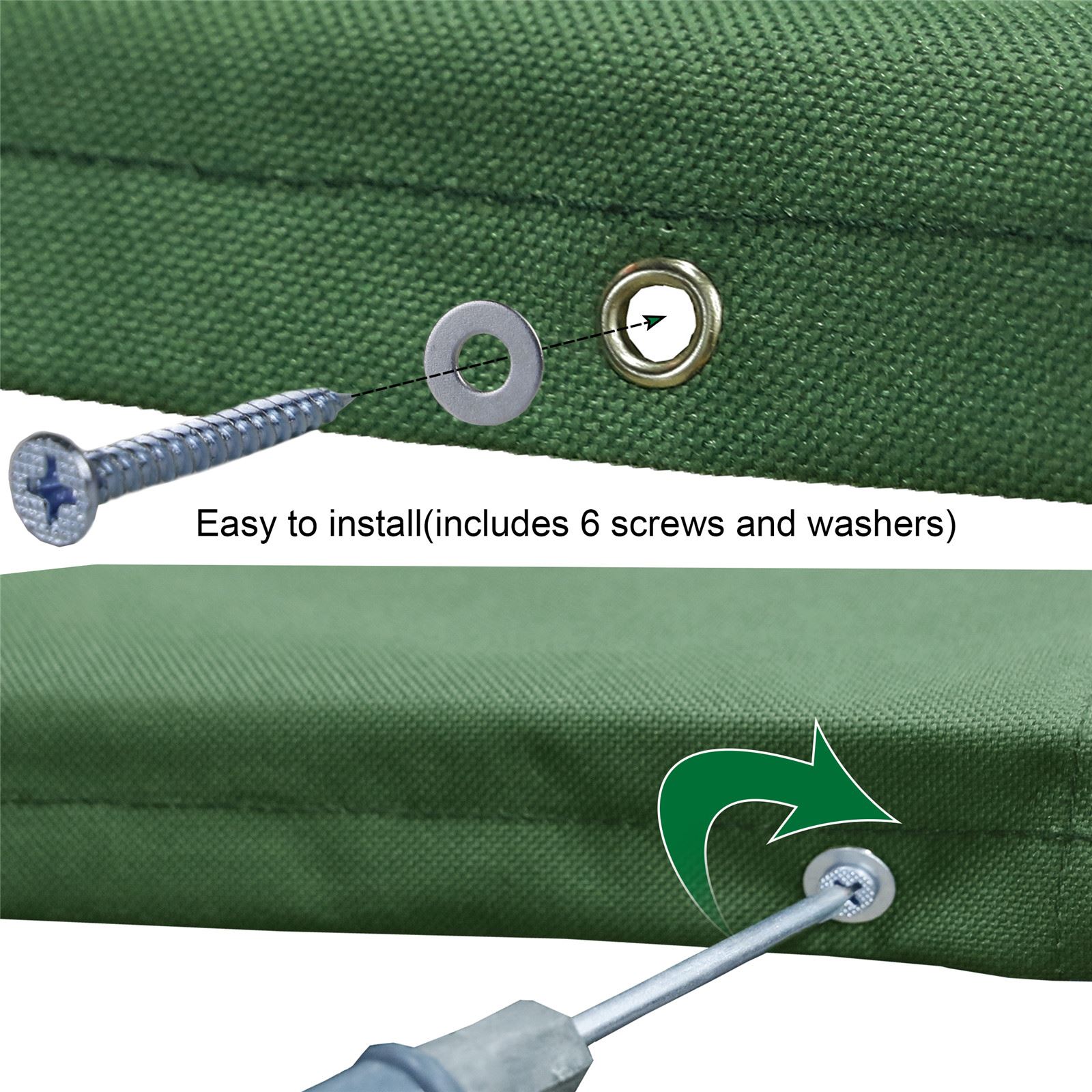 Outdoor Swingset Slide Shade Kids Playground Replacement Canopy Waterproof Proof 600D Oxford Cloth Tent Tarp With Screws Set