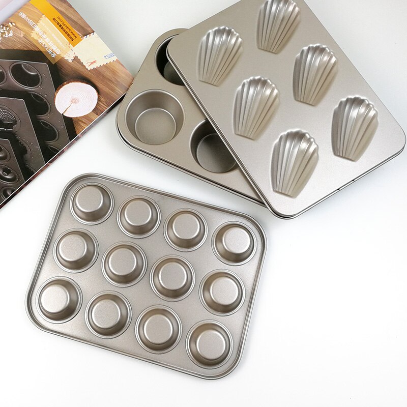 duty carbon steel cupcake baking tray 12 mini cup cupcake shaped cake pan,nonstick cupcake baking tray cupcake mold
