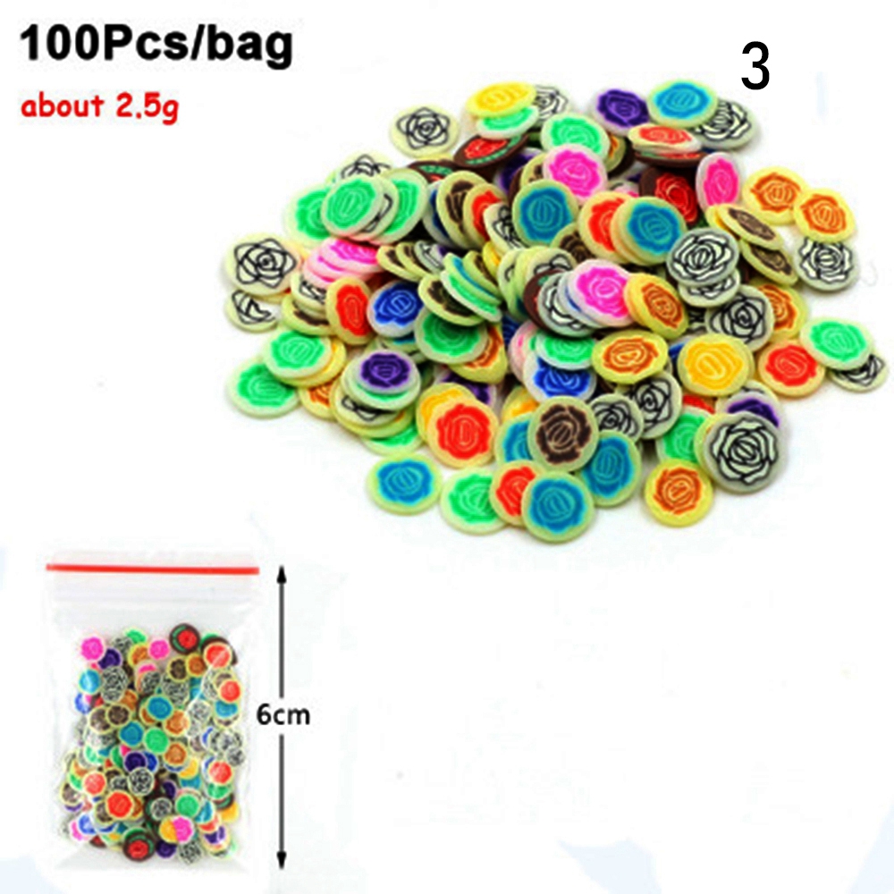 2.5g/Bag Fruit Bead DIY Decoration Charms Mud Accessories Fluffy Addition in Mud Clound Sand Toys Filler Glitter Clear Set: 03