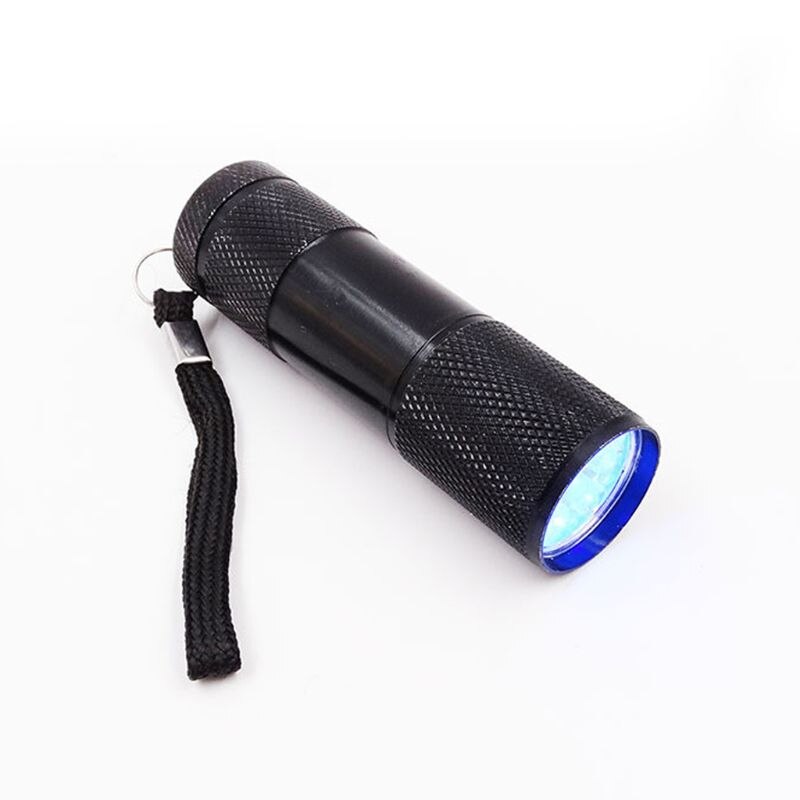 9W lampa utwardzająca z żywicy UV 9 LED 395nm latarki UV Blacklight narzędzie jubilerskie