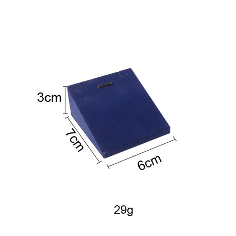 Velvet Jewelry Display Holder Blue Ring Necklace Bracelet Jewelry Organizer Storage Stand Engagement Jewelry Counter Showcase: S pendant