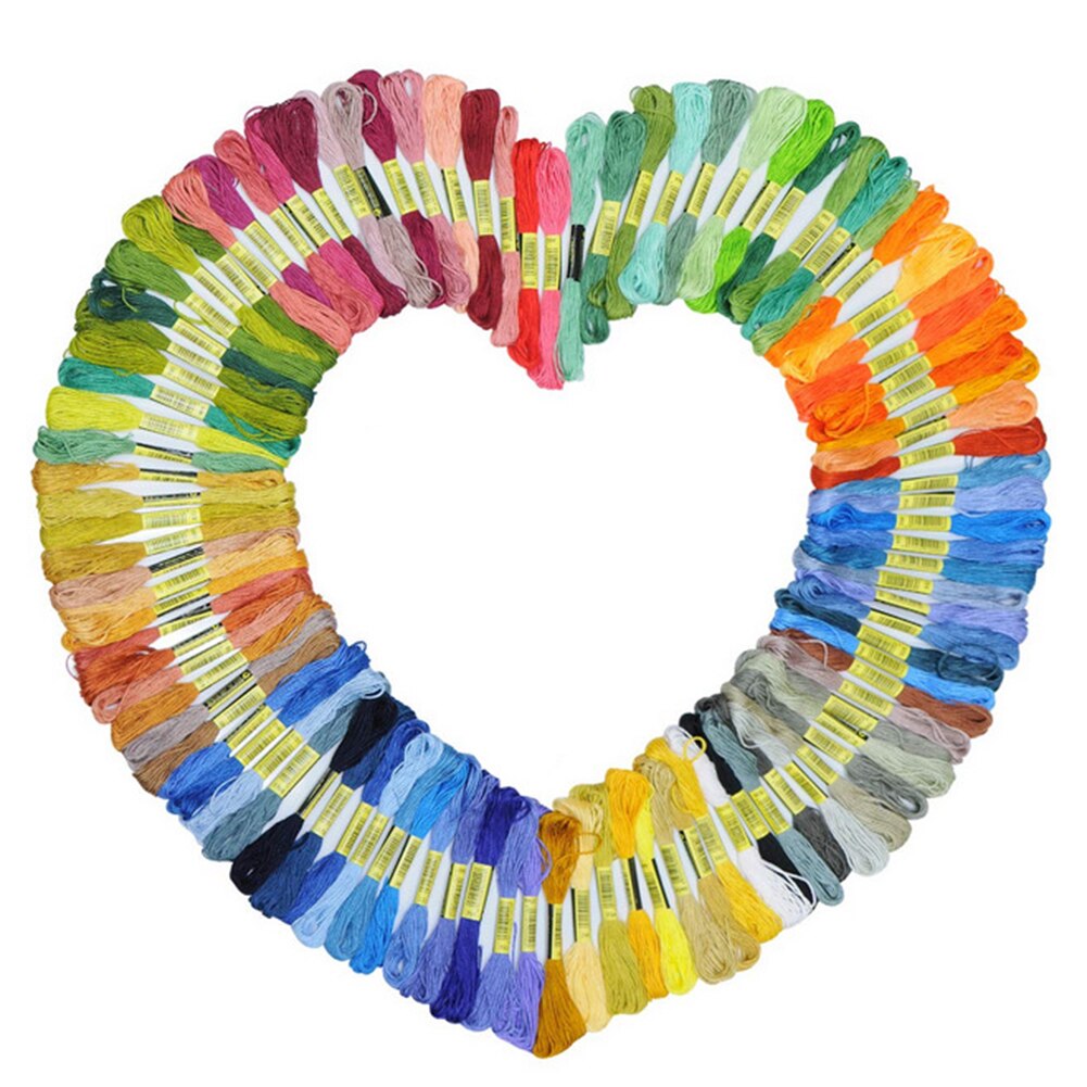 50/100 Pcs Colorful Embroidery Thread 800 cm Cross Stitch DIY Art crafts Floss Sewing Threads Hand Knitting Tools