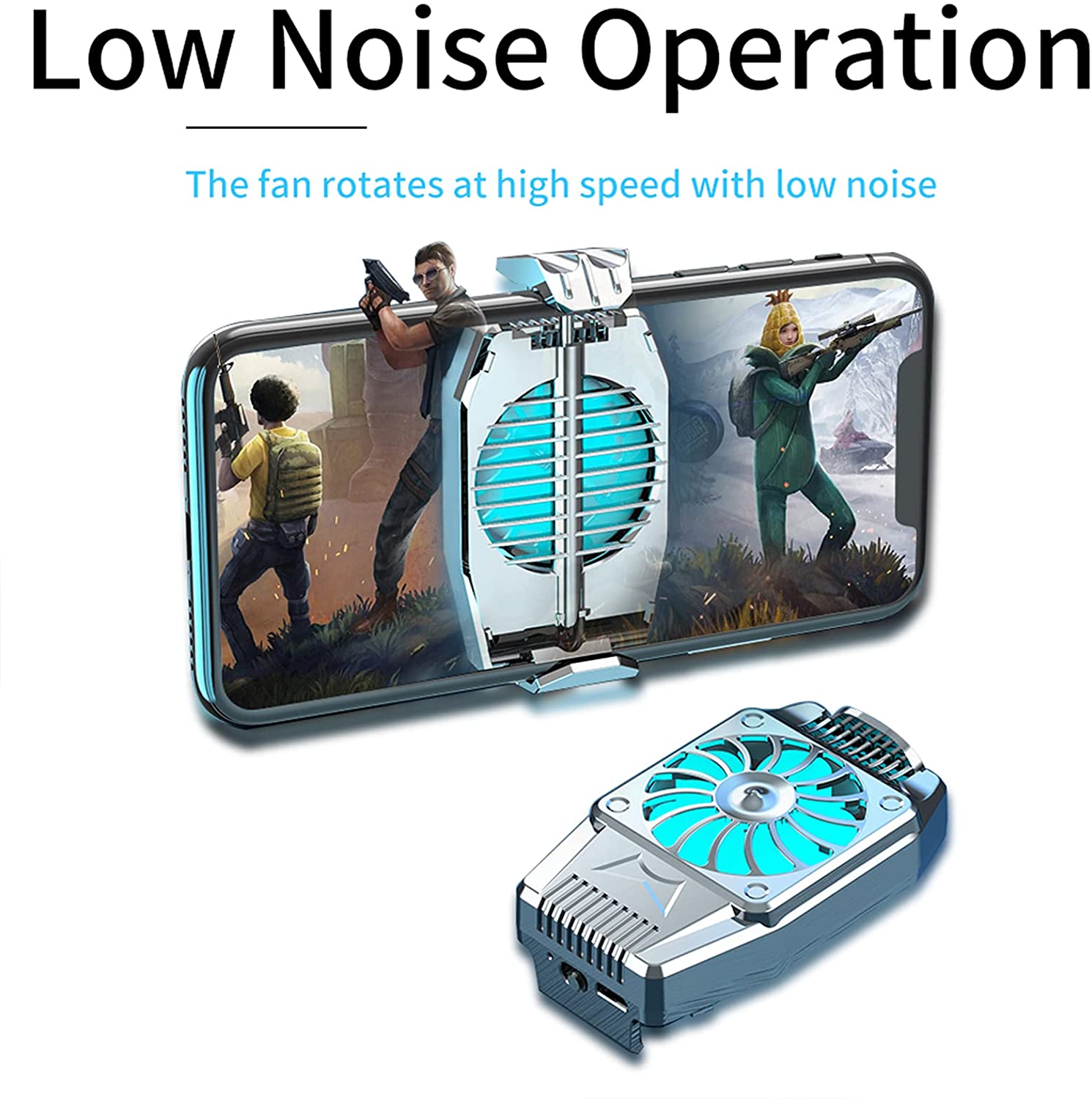 Mobiele Telefoon Cooler Telefoon Radiator Voor Playing Game Video 'S Kijken Met Led Licht Celular Water Fan Koeler Voor Smartphone