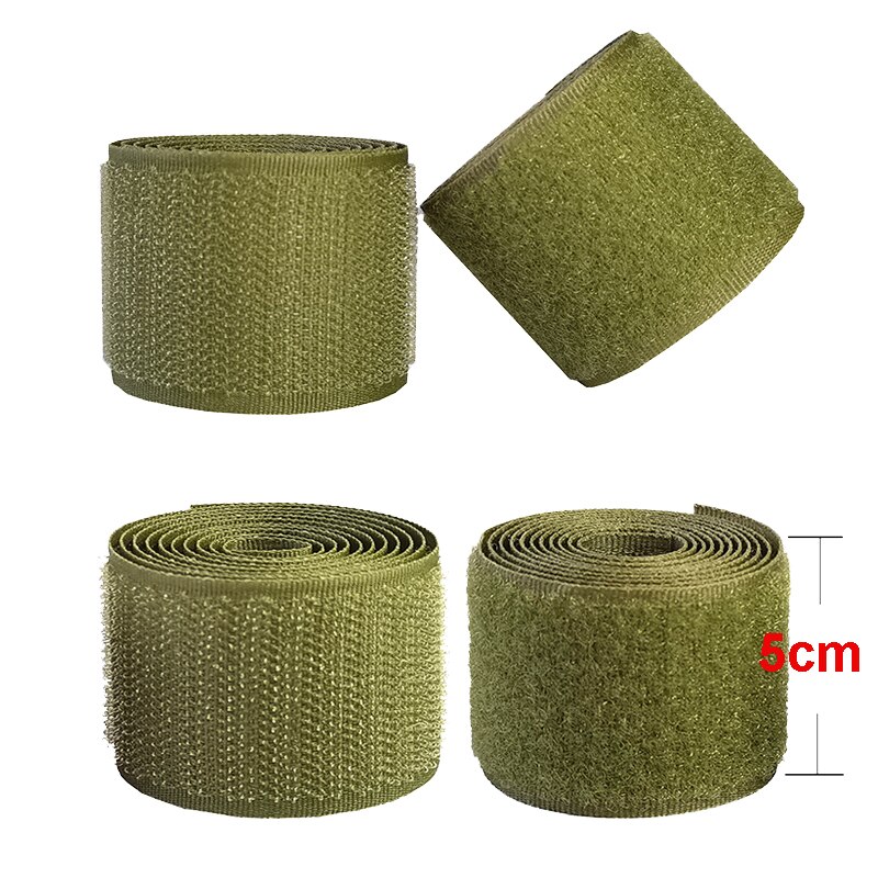 4M * 5Cm Olijf Nylon Sluiting Tape Geen Lijm Naaien Magic Loop Haak Sticker Strip Kleding Stick Tape velcroing Band