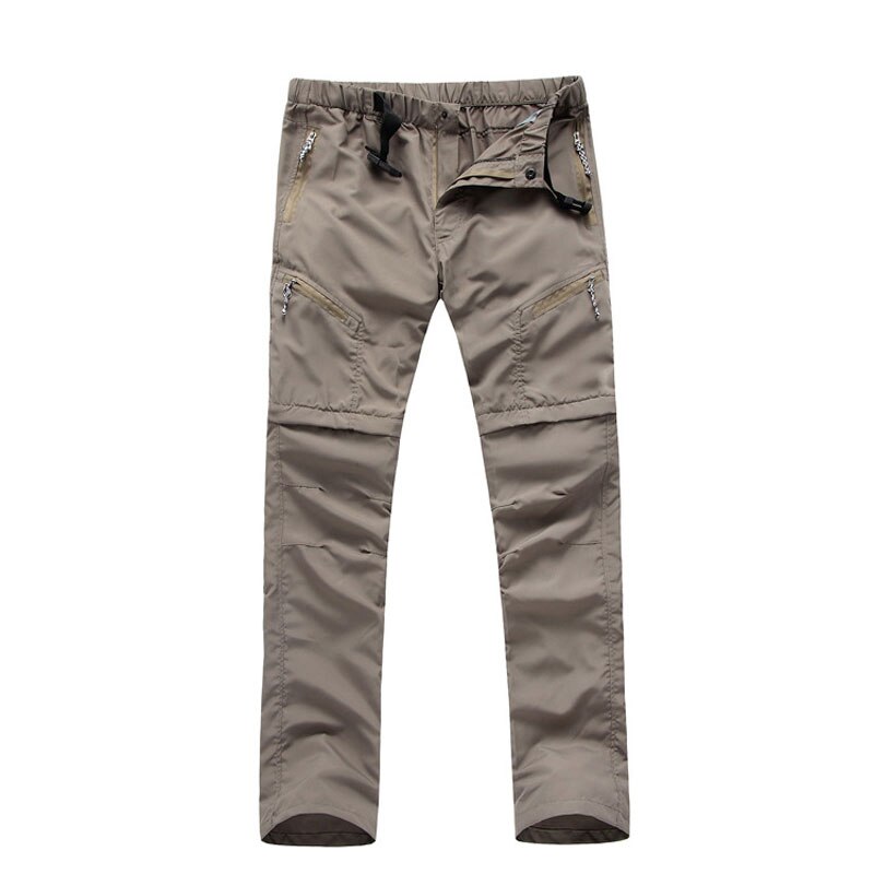 Outdoor sneldrogende Dunne Broek voor Mannen Vrouwen Ademend Afneembare Shorts W/Onzichtbare Zip Wandelen Vissen Zomer Herfst lange Broek