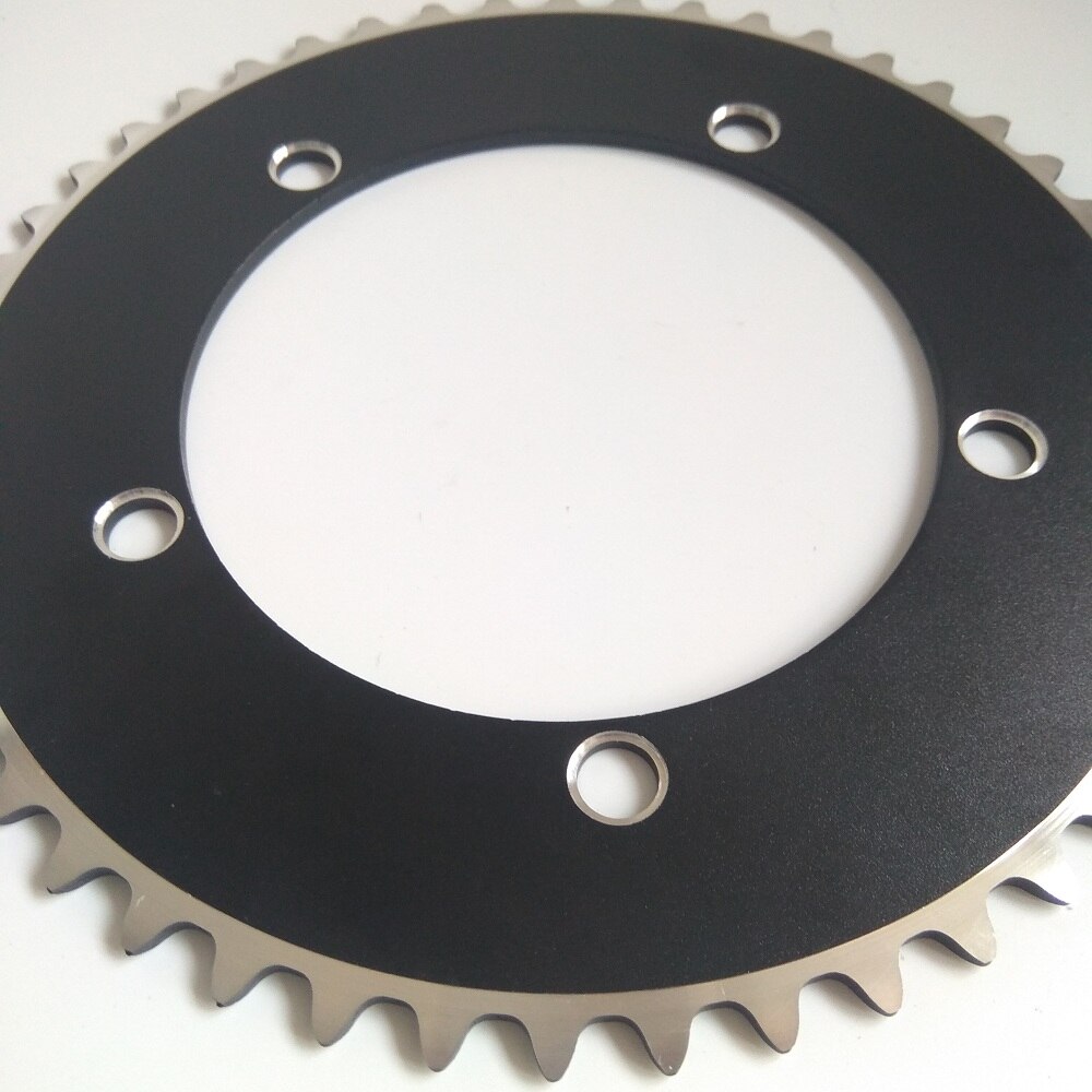 TRUYOU piñón fijo bicicleta engranaje bicicleta de pista de sillín 130 BCD anillo de cadena de Fixie marcha única 44T 46T 48T 50T 52T 53T 1/8"