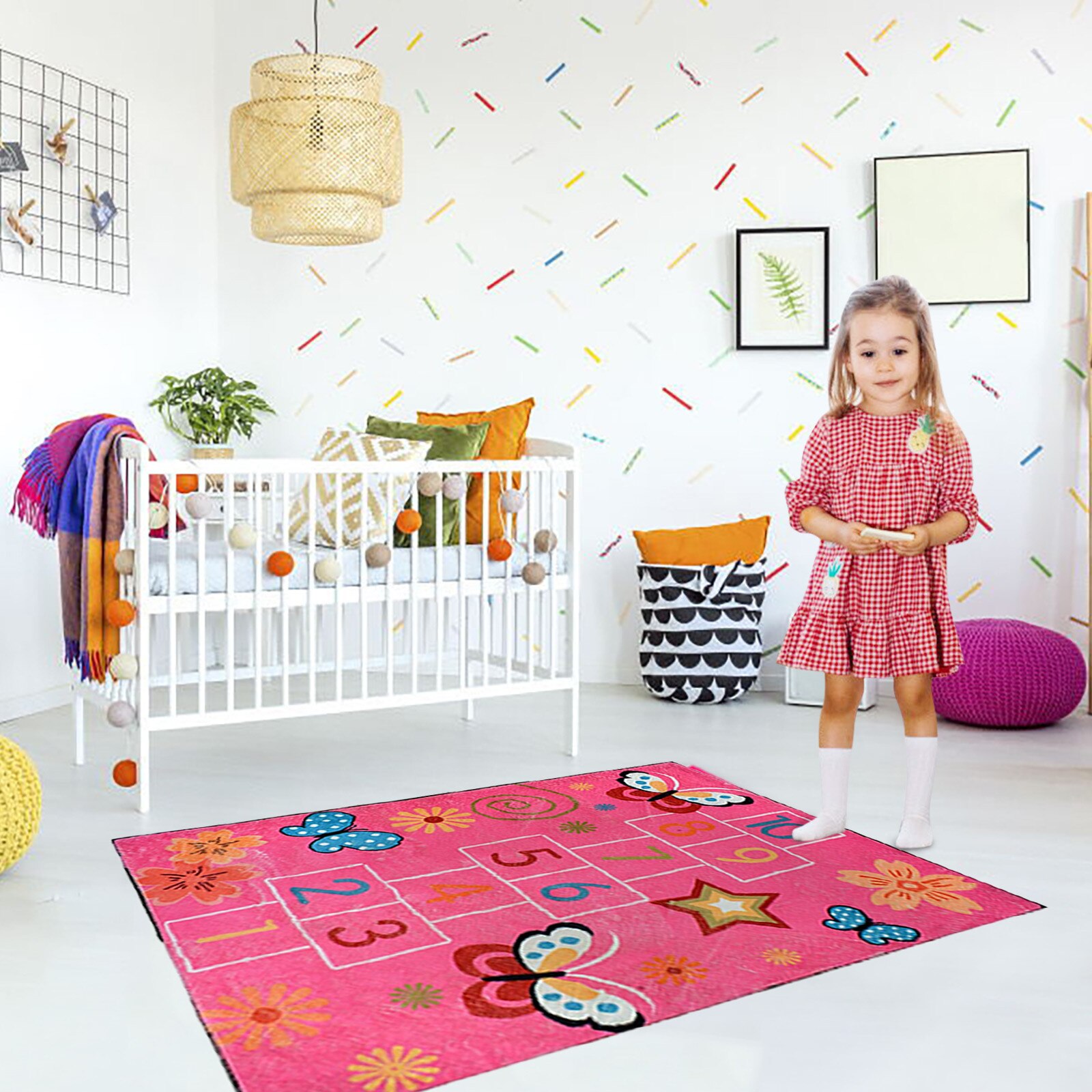 43@ Foldable Cartoon Baby Play Mat Lovely Jumping House Carpet Slip Mat Children Play Climbing Mat Interesting Games Mats