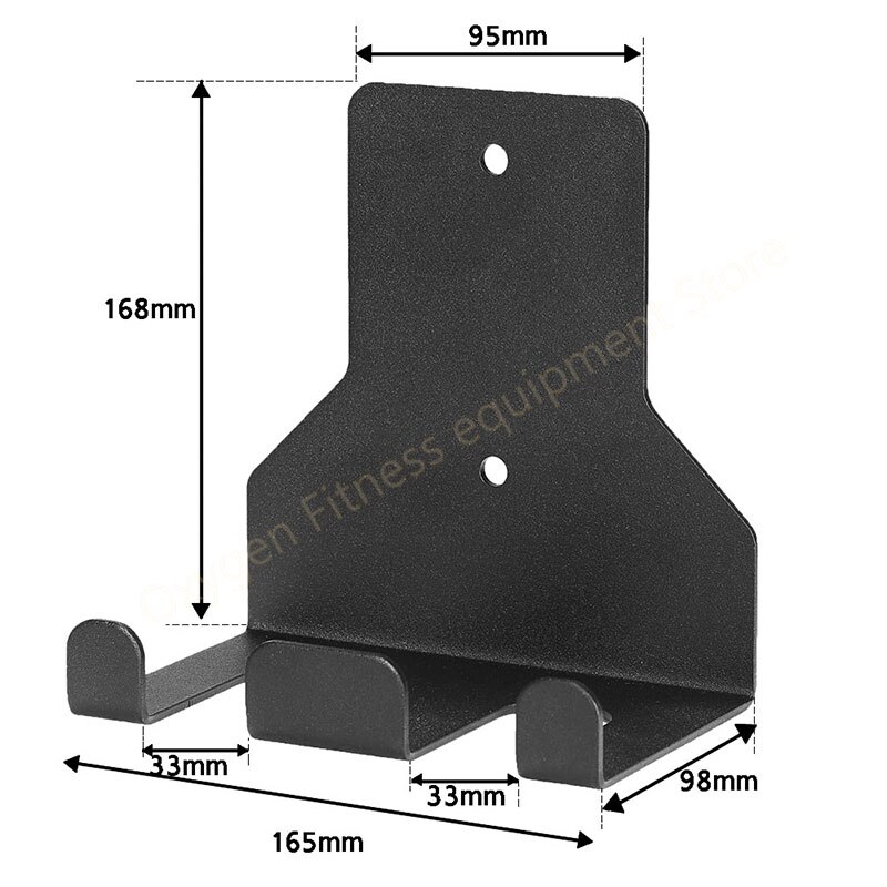 Wall Mounted Hanging Bar Holder Single Double Barbell Storage Gym Or Home Space Saving Vertical Barbell Rack For Under 33mm Bars: 2